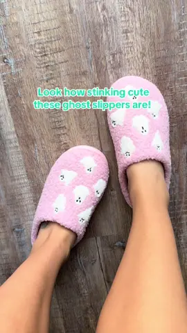 These are the cutest slippers! I’m obsessed with them!! #halloween #ghost #halloweenvibes #cutehalloween 