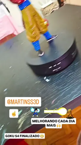 GOKU S4 FINALIZADO  SEMPRE TENTANDO MELHORAR 😁🙌 #dragonballgt  #goku  #gokusolos  #gokuultrainstinto  #impressora3d 