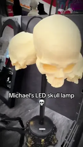 I bought the LED skull lamp from @Michaels Stores so you don’t have to 👀 (unless you really want to, obviously) When I first saw it the first thing that came to my mind was the catacombs in Paris; an ossuary.  In my long search for the ~right~ bedside lamp knew that I really wanted something I could move around freely without a chord, and when I found this one knew it would fit my needs perfectly. It’s battery-operated and has a timer function, but I haven’t utilized that feature much. ***You can get a chord attachment online if you want it to be able to plug in as well 🫶🏼 When on is surprisingly bright without being obnoxious (or disturbing to a sleeping partner/roomate) due to the warmth of tone; it now lives right by the bed, and will be perfect for late night reading just as I intended. 🌙🦇📚  #halloween #spooky #goth #spookyseason #BookTok 