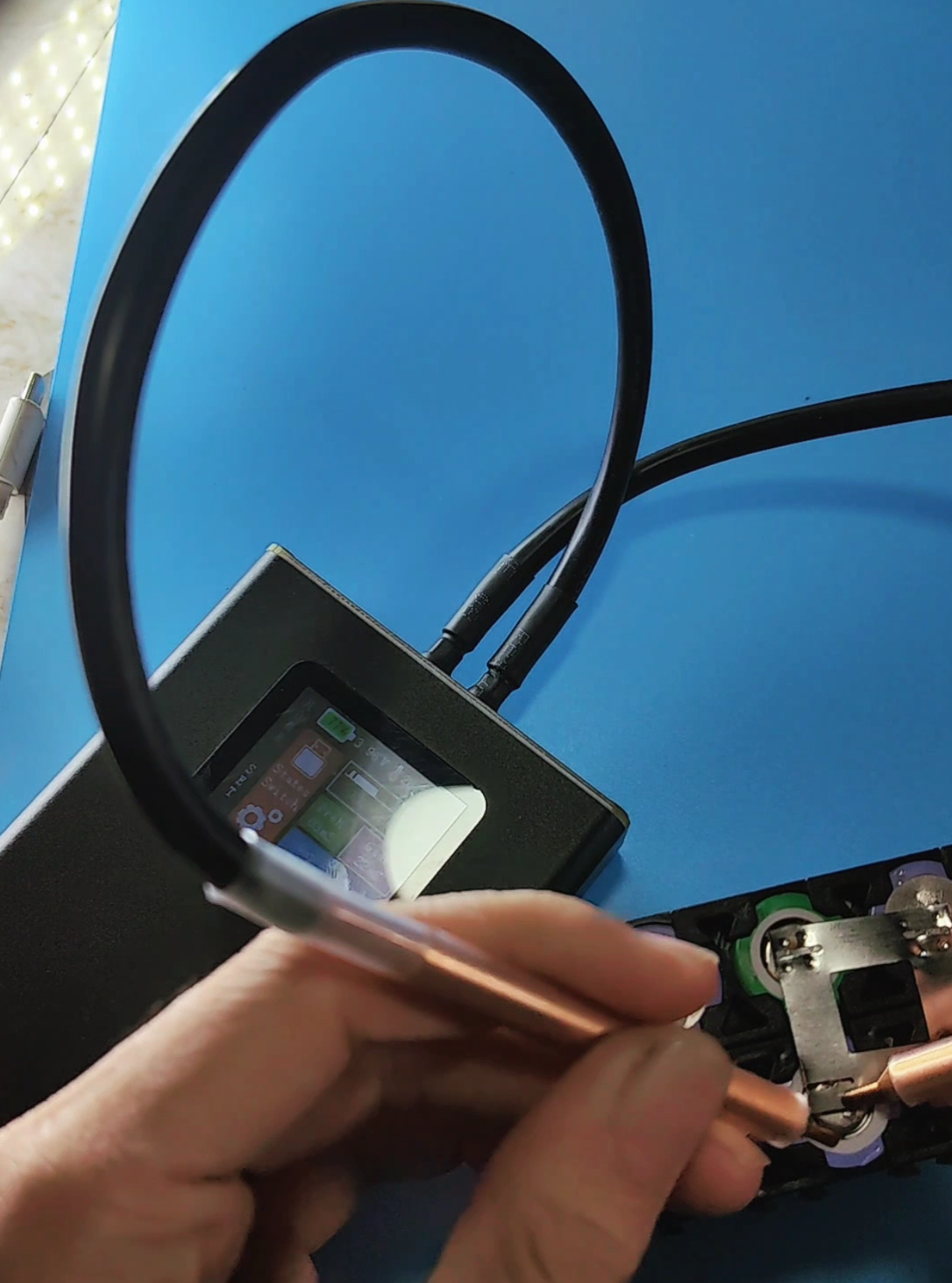 cách chỉnh thông số cho máy hàn cell pin dùng pin #mayhancellpin #mayhankem 