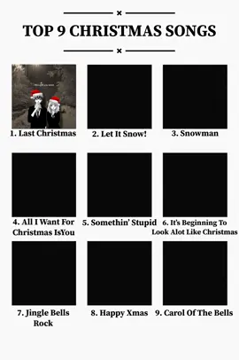 PART 5 | TOP 9 CHRISTMAS SONGS #top9 #songs #winter #foryou #christmas 