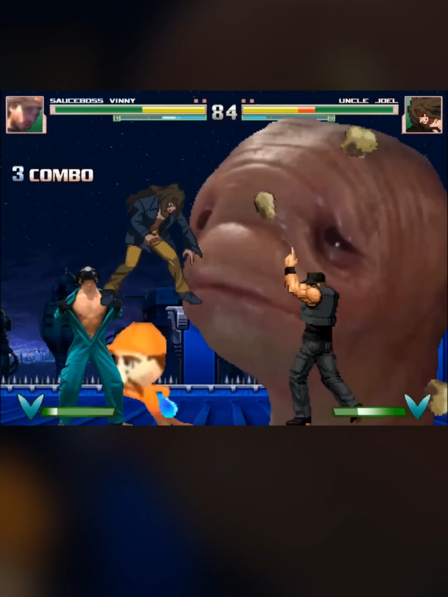 Joel vs Vinny, who will win? #vinesauce #vinesaucevinny #youtuber #streamer #fyp #gaming #vinesaucejoel #vargtheskelethor #mugen #fighting