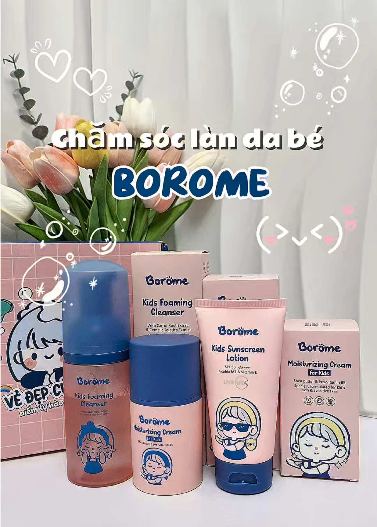 Chăm sóc làn da em bé cùng Borome nha các mẹ ơi  #boromevietnam #borome #kemduongdachobe #kemchongnangchobe #botruamatchobe 