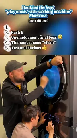 “Play music with washing machine”🔥🎶😍 moments #ranking #washingmachine #music #harrypotter #funny 