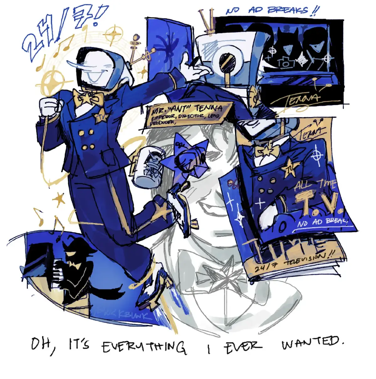 his personality isnt as cute as his design... #deltanova #deltarune #tenna 