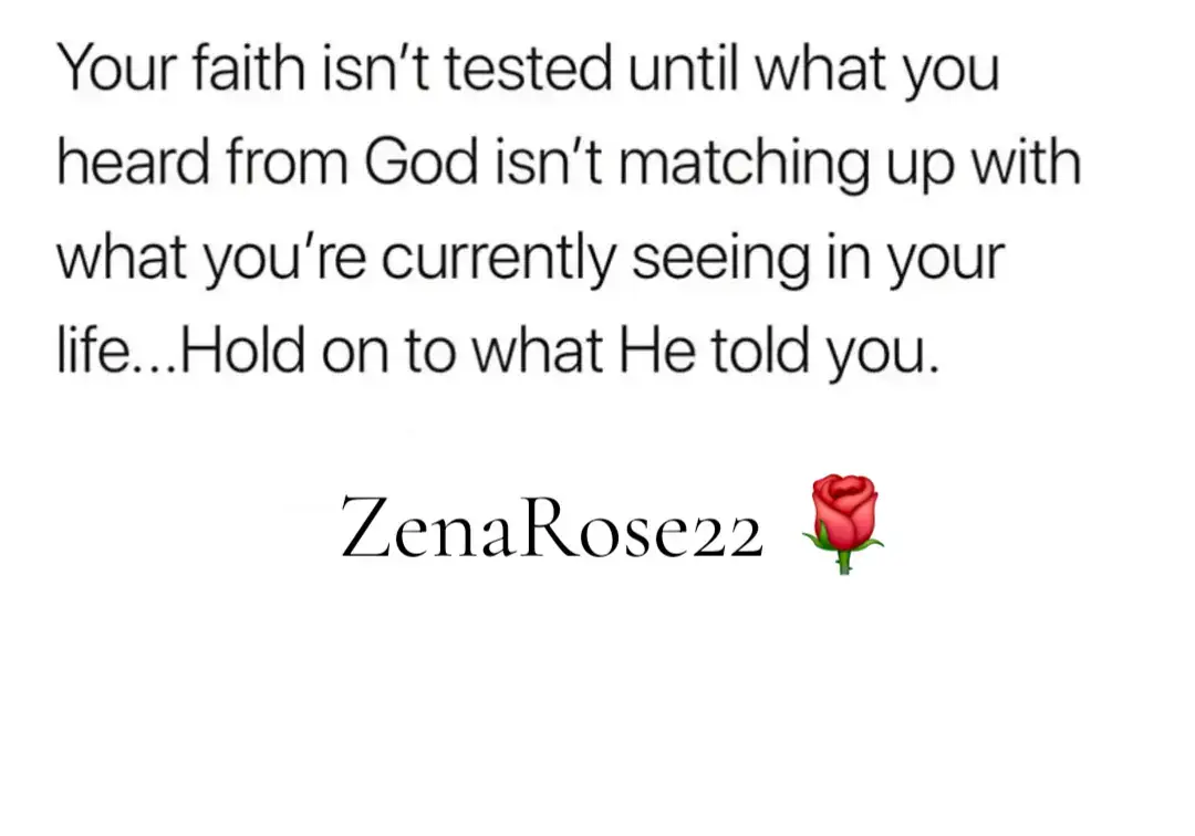 When your faith is tested.....#zenarose22 