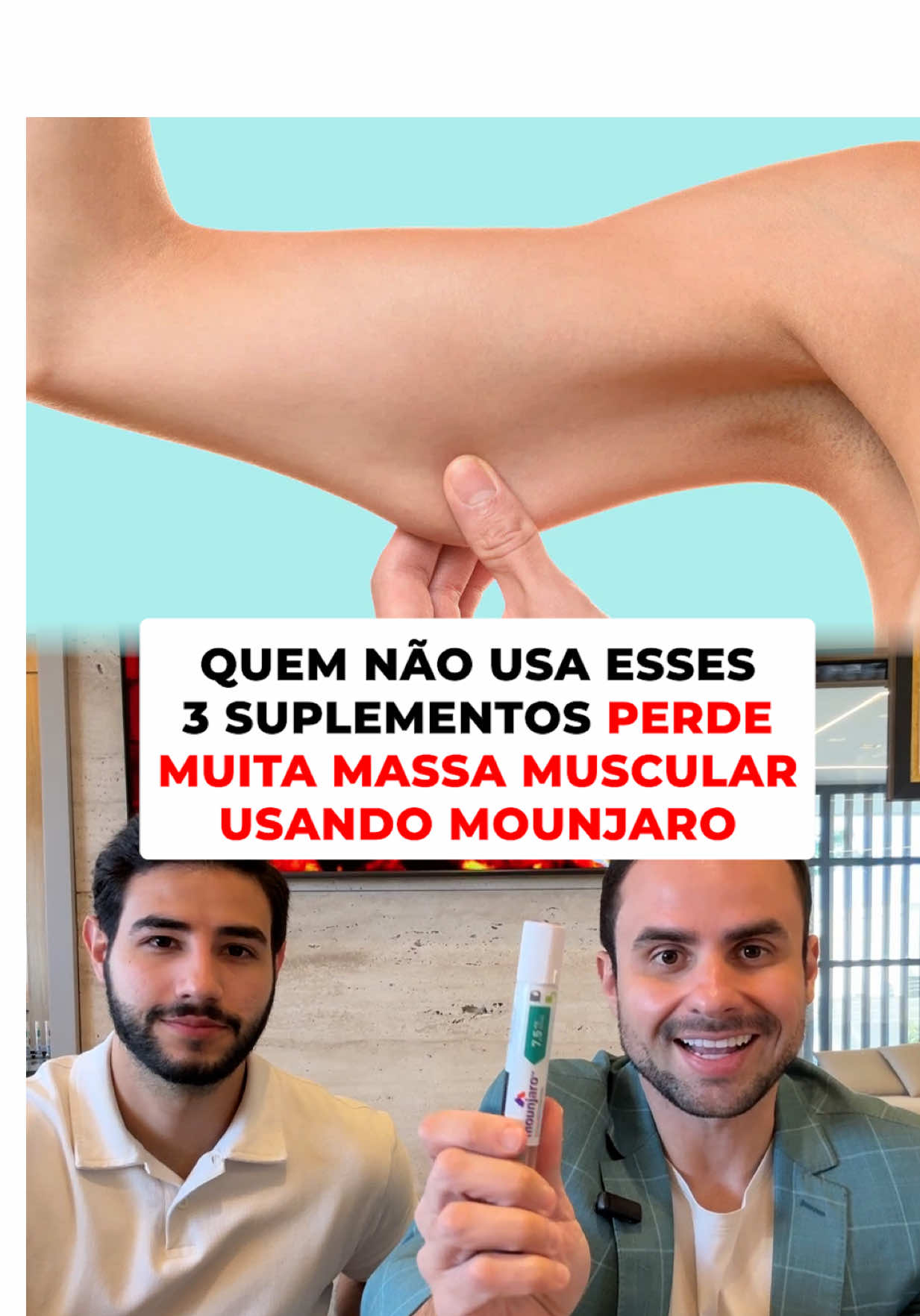 Quem não usa esses 3 suplementos perde muita massa muscular usando mounjaro!