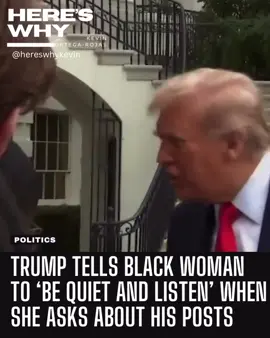During a recent exchange, Donald Trump responded to a black woman questioning his social media posts by dismissing her concerns as 