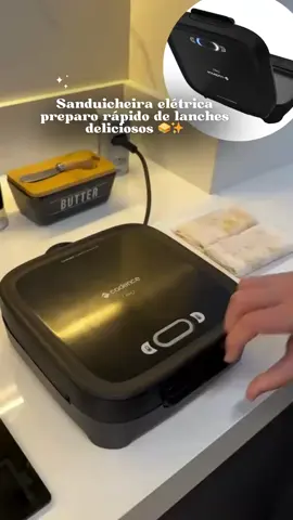Sanduicheira Elétrica Misteira Multifunções SAN400 Preto - Cadence por R$128,90. Compre na Shopee agora!