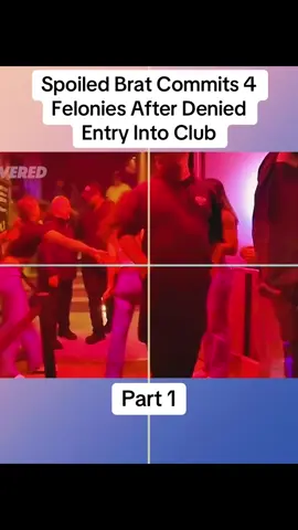 Spoiled Brat Commits 4 Felonies After Denied Entry Into Club Part 1 #cops #copsoftiktok #police #bodycam #crime