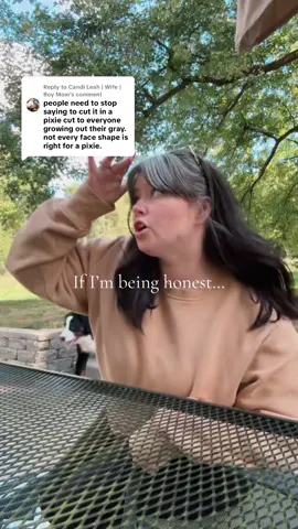 Replying to @Candi Leah | Wife | Boy Mom this is so true 👏🏻 #hairtok #grayhair #greyhair #haircut #hair 