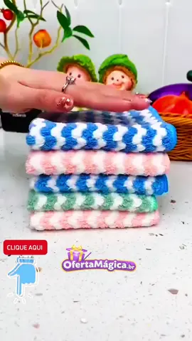 10 Panos de Limpeza de Microfibra  #panosdeprato #tiktokshop #limpeza #cozinha #viral 