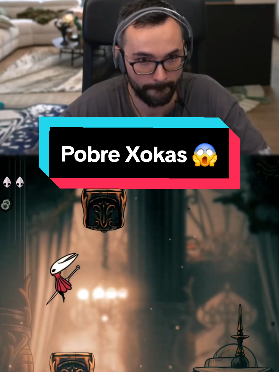 Creo que perdió el objeto de misión por hacer ese gesto 🥺 #xokas #silksong #parati #fyp #gameplay 