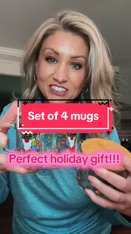 These mugs are 16oz each and adorable! The designs are so cute - from Temptations on @QVC, Inc #tiktokshopcreatorpicks #holidaygifts #mugs #cups #christmasgiftideas 