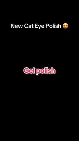 OBSESSED 🤩 with this cat eye gel polish!!!!  #gelpolish #cateye #gelxnails #gelnail #nailtok 