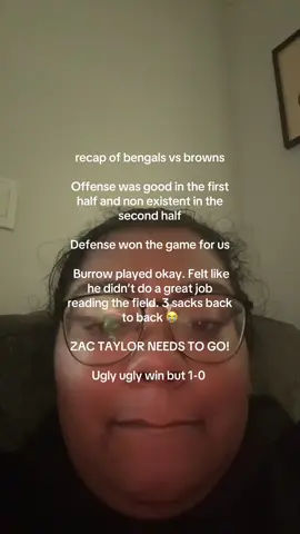 a win is a win but ughhhhhh 🧡 1-0!!!! what are your thoughts? #fyp #nfl #bengals #browns #joeburrow 