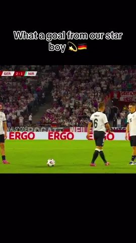 Florian wirtz with a free kick for Germany 🇩🇪⚽️ #wirtz #goal #germany #liverpoolfc #ynwa 
