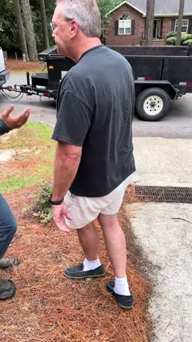 We typically never work sundays but we had no choice this week. And this is what we get😅 #landscaping #lawntok #lawncare #fyp #viral 