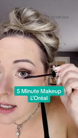 5 minute makeup using @loréal paris usa 💋 #5minutemakeup #drugstoremakeup #boujeeonabudget #lorealparispartner #makeupover40 