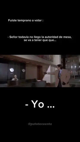 Ir temprano a votar es una trampa 😆 Seguinos @patotecuenta 👈 #americanpsycho #americanpsychoedit #elecciones #christianbale #elecciones2025