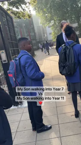 Mamas this is your sign to record the video and take the pictures! 🥺 I’ve dropped him to school for the first day of every secondary school year and this year I cried like a baby watching him enter his last school year knowing it was the end of a chapter ❤️ He thought I was just dropping him off but NOPE I walked right to gate to see him enter the year I was in when I had him!😭 I’m so excited to see what the future holds for him 🙏🏾❤️ Their childhood, my motherhood❤️ #transition #secondaryschool #year7vsyear11 