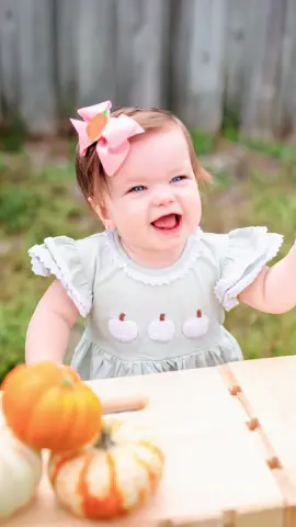 It’s officially fall & the pumpkin stand is OPEN! 🎃🧡🫶🏻 #fall #pumpkinpatch #infantphotoshoot @Because Kids LLC @Wee Ones Bows 