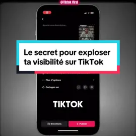 Le secret pour exploser ta visibilité sur TikTok (à activer avant chaque post) #astucestiktok #visibilitetiktok #algorithmetiktok #pourtoii 