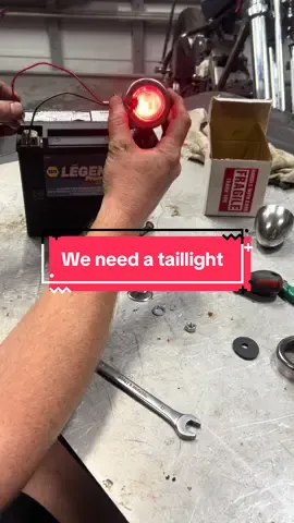 We need a tail light for the shovelhead chopper. #motorcycle #chopper #foryoupage #harleydavidson #biker 