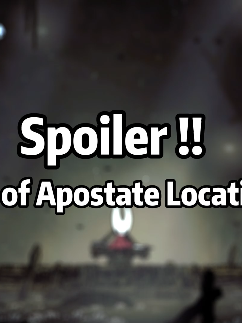 Spoiler !! | How to get the key of Apostate. #hollowknight #hollowknightsilksong #guide #tutorial #fyp