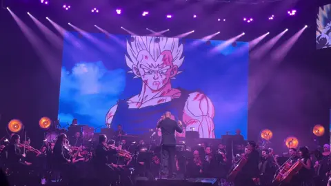 No podía faltar la interpretación del Sacrificio de Vegeta en el Dragon Ball Live Symphonic en el Auditorio Nacional de la Ciudad de México. #vegeta #dragonballz #Anime