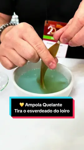 💛 Nossa ampola quelante da nova linha Summer Edition tira o esverdeado dos fios loiros pós piscina  E @doutorcosmeticos explica tudo sobre esse lançamento em colab com a @Left Cosméticos 