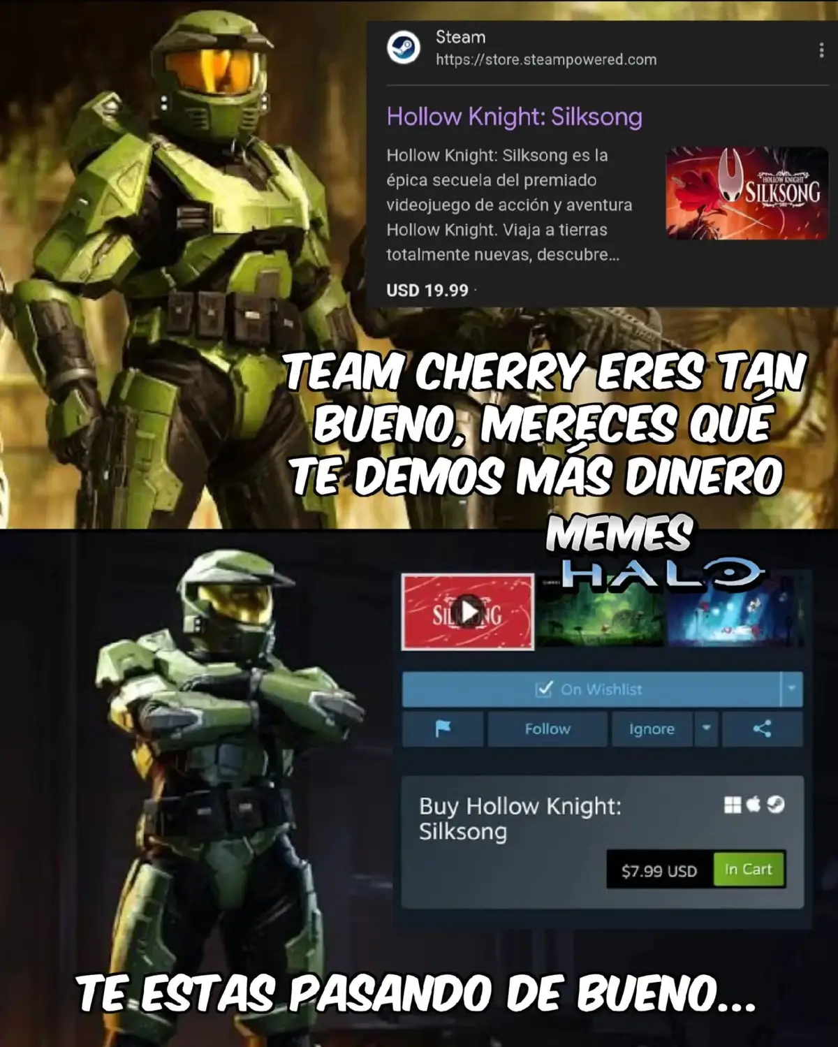 #HollowKnight #game #HollowKnightSilksong #TeamCherry #Steam  Latinoamerica no te merece team Cherry