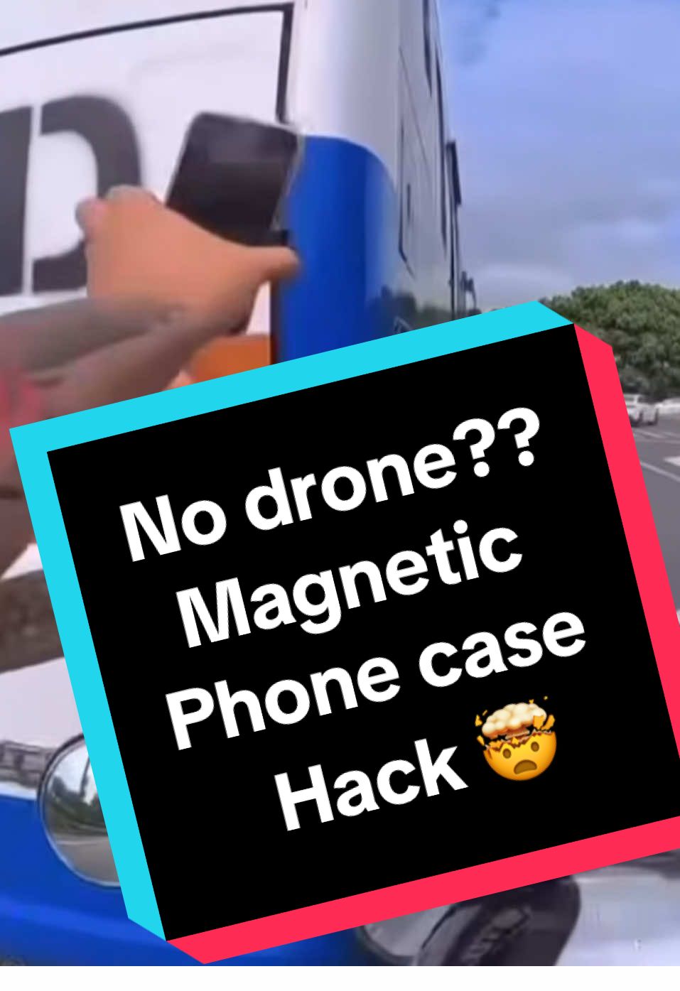 No drone? No problem!Genius use of magnetic phone case / holder. I salute your enginuity 🫡 
