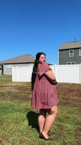 Sunday Church fit🤎 | and obsessed with these new brown flats from @target ! | Dress is @Old Navy Official | #plussizefashion #plussizeedition #plussizetiktok #outfitinspo #plussizeoutfitideas 