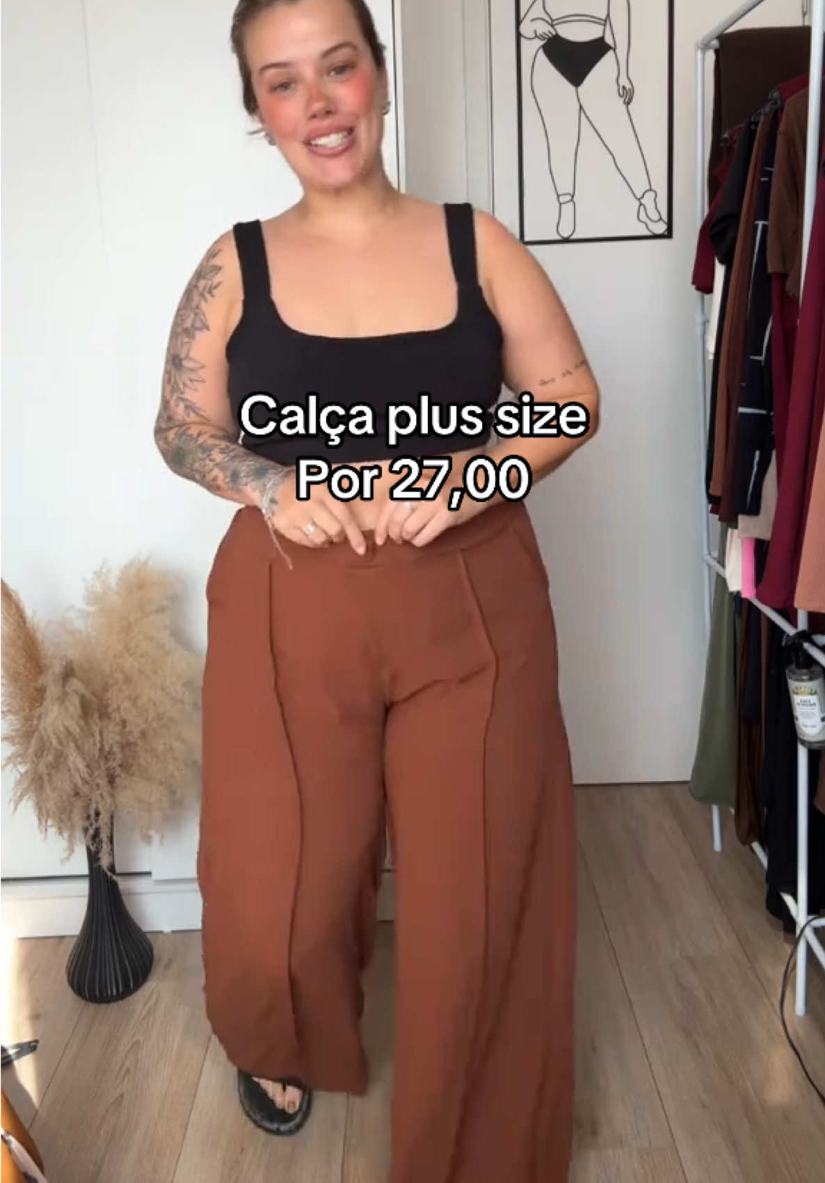 Calça pantalona! Eu uso G1 #modaplussize 
