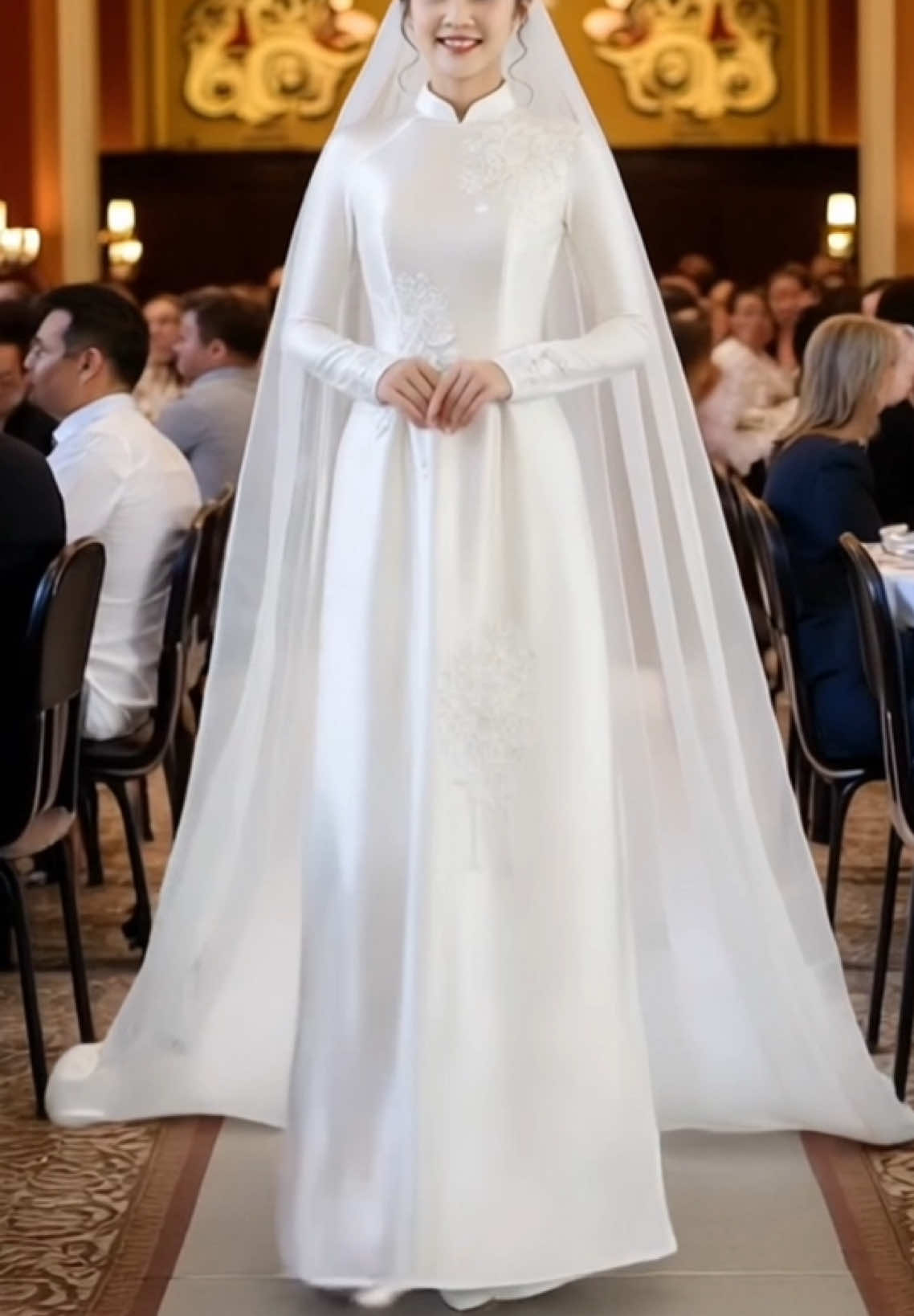 Áo dài cô dâu 4 tà cao cấp #aodaicodau #aodaivietnam #aodaicuoi #aodaicuoihoidep #aodaicuoithietke  @Hoàng Ngân Fashion  @Hoàng Ngân Fashion 