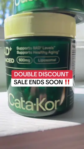 CataKor NAD+ Advanced 2 pk sale #nadplusadvanced #liposomalnad #nadsupplement #nadplus #nadbooster #nadplussupplement #Catakor #antiaging #tiktokshop #titktokshopcreatorpicks #ad #tiktokshoplabordaysale #healthmusthaves @Cata-Kor USA  Final price/ shipping/coupons/ discounts may differ based on your TikTok account, availability of coupons, and current promotions. Always refer to the product listing for up-to-date offers.