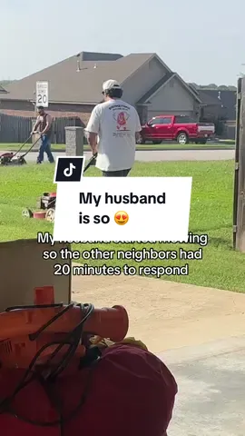 Is this a male thing or what?? Lmao #mowtok #mowing #neighbors #grass @ManBearPig 