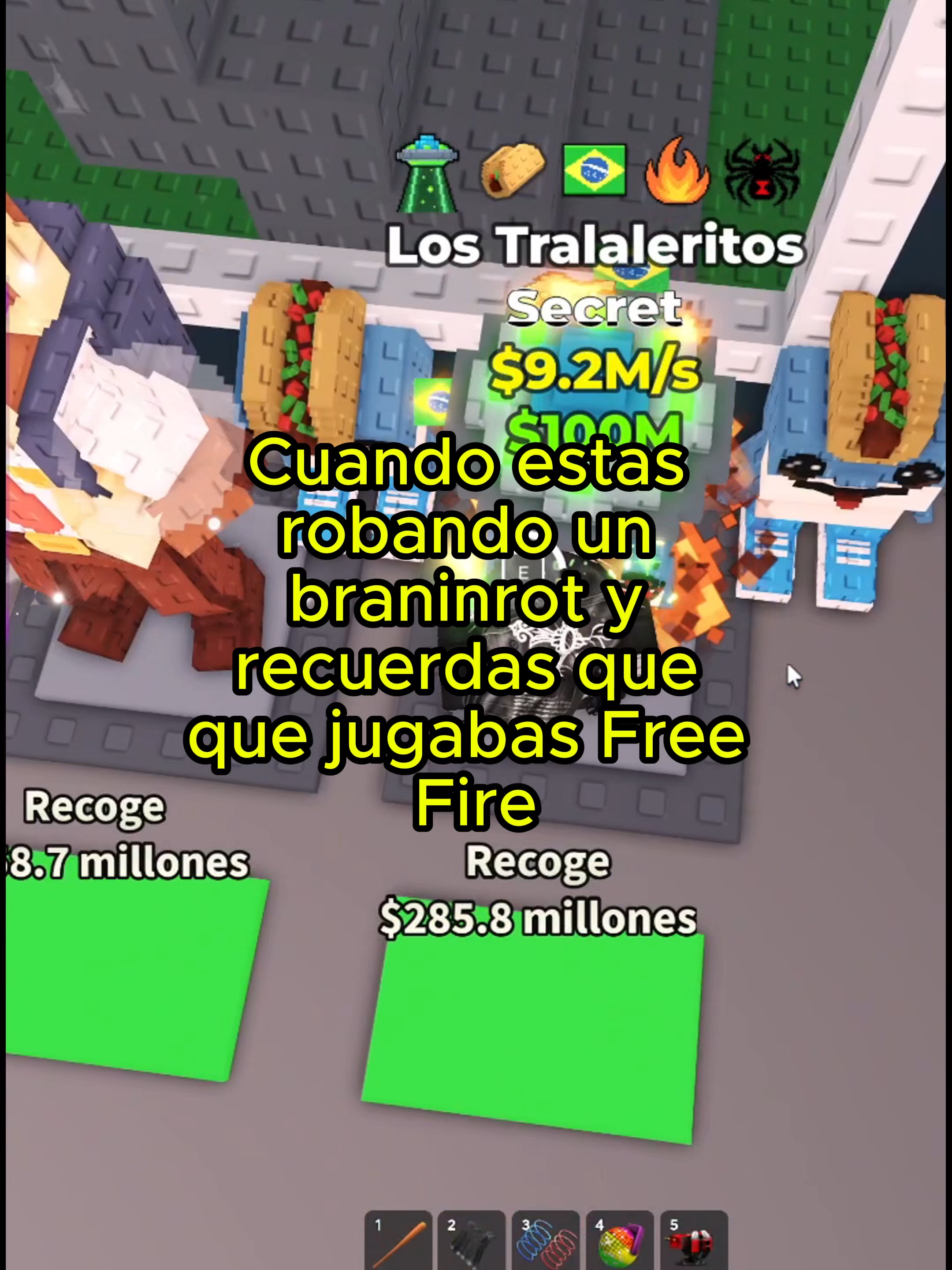 Movimiento insano #brainrots #robloxx #freefire #robaunbrainrots #messi10