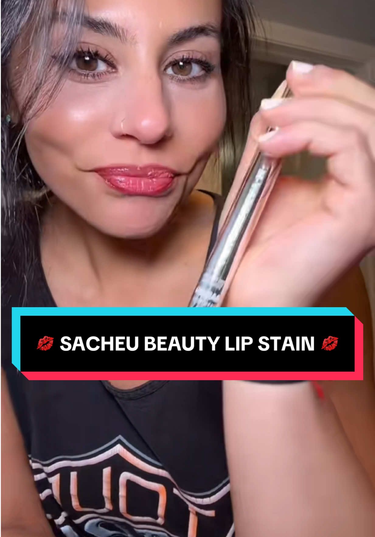 @SACHEU Beauty US will always be my favorite lip stain 🥰💋 — #sacheubeauty #lipstain #makeup #mua 