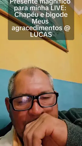LUCAS, te agradeço muito por este Presente maravilhoso que você enviou na minha LIVE! Nunca vou me esquecer disso. #tiktoklive #livehighlights #livegift #hatandmustache #chapéuebigode