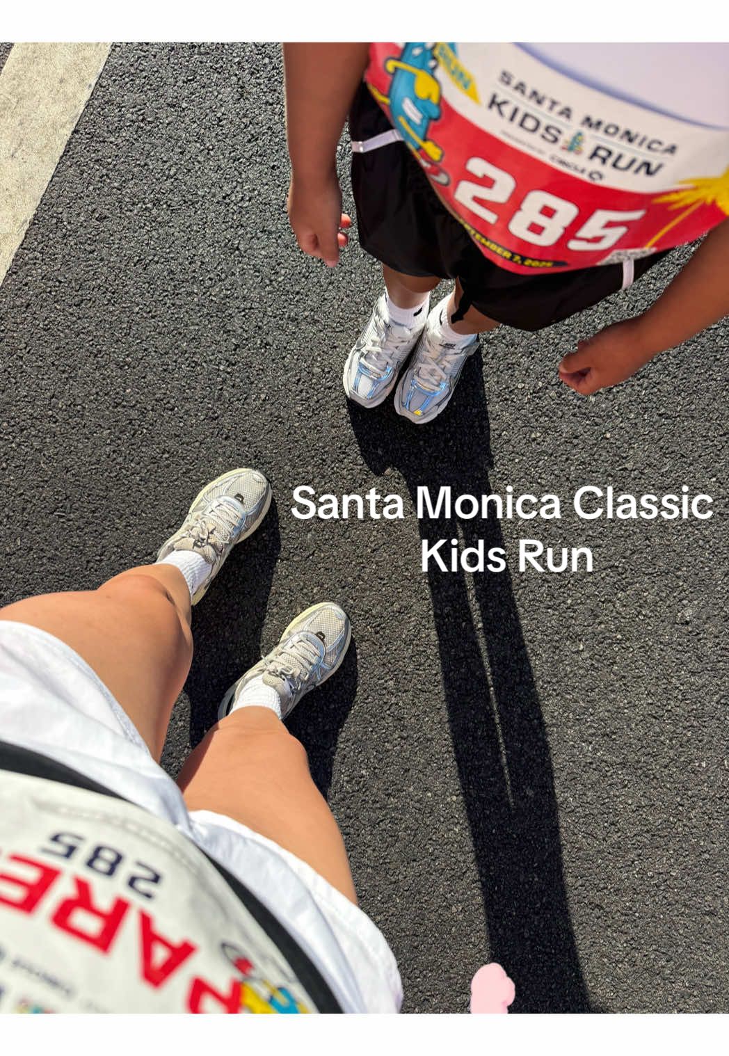 Santa Monica Classic 1k Kids run👏🏼 So proud of my little runners!🥹 #kidsrun #santamonicaclassic #kidsoftiktok #race 