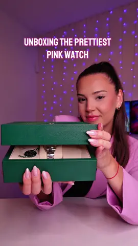 Unboxing the prettiest pink watch!! #watch #pink #unboxing 