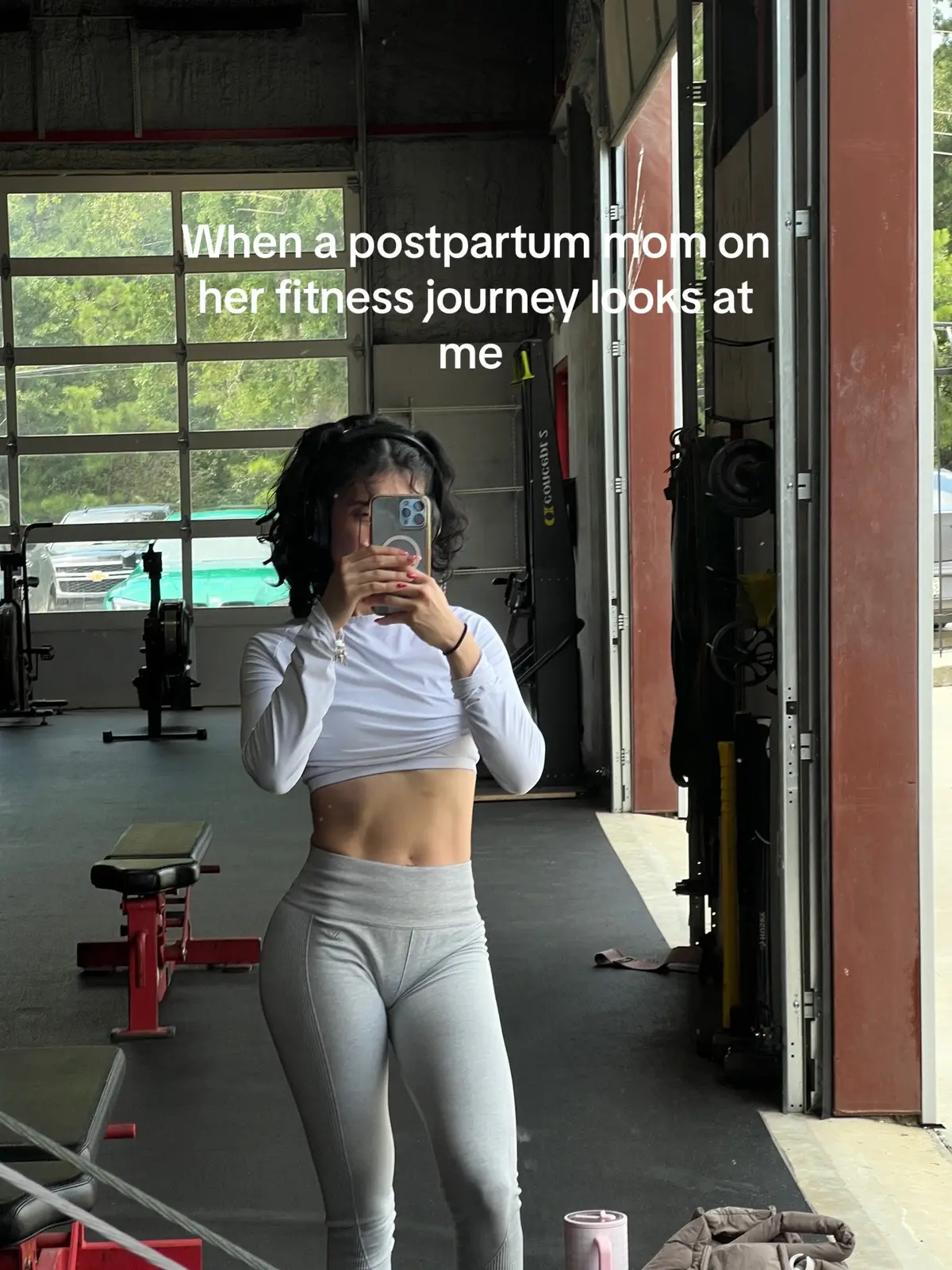 To all my postpartum mommies - trust the process and give yourself grace🤍 #postpartum #postpartumjourney #fyp #fitnessjourney #fyp @Gymshark @Gymshark Women @Oner Active 