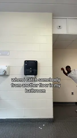 yall not finna bring that mess down here🙂‍↔️ and yes i am bathroom monitor #fyp #viral #relatable #fypシ #college 