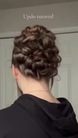 If I sneeze, 47 Bobby pins will shoot across the room #updo #hairtutorial #hairtok #messybun 