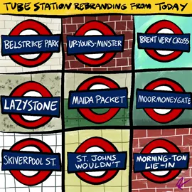 #cartoon #london #underground #strike #tube @Transport for London 
