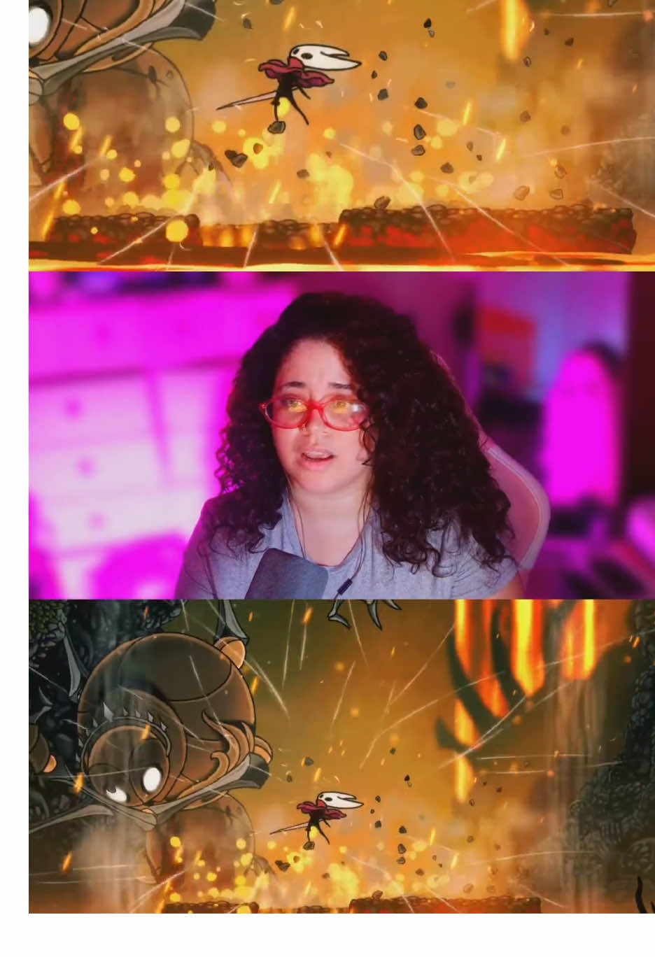 Some people rage…I make up random songs  #hollowknightsilksong  #gaming #girlgamer #tiktoklive #livehighlights 