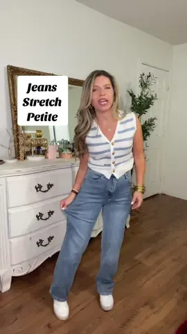 Jeans stretch para bajitas son corte recto #jeans #jeansbajitas #jeanspetite #jeansmoldeadores #ttsfashionfam @Katch Me 