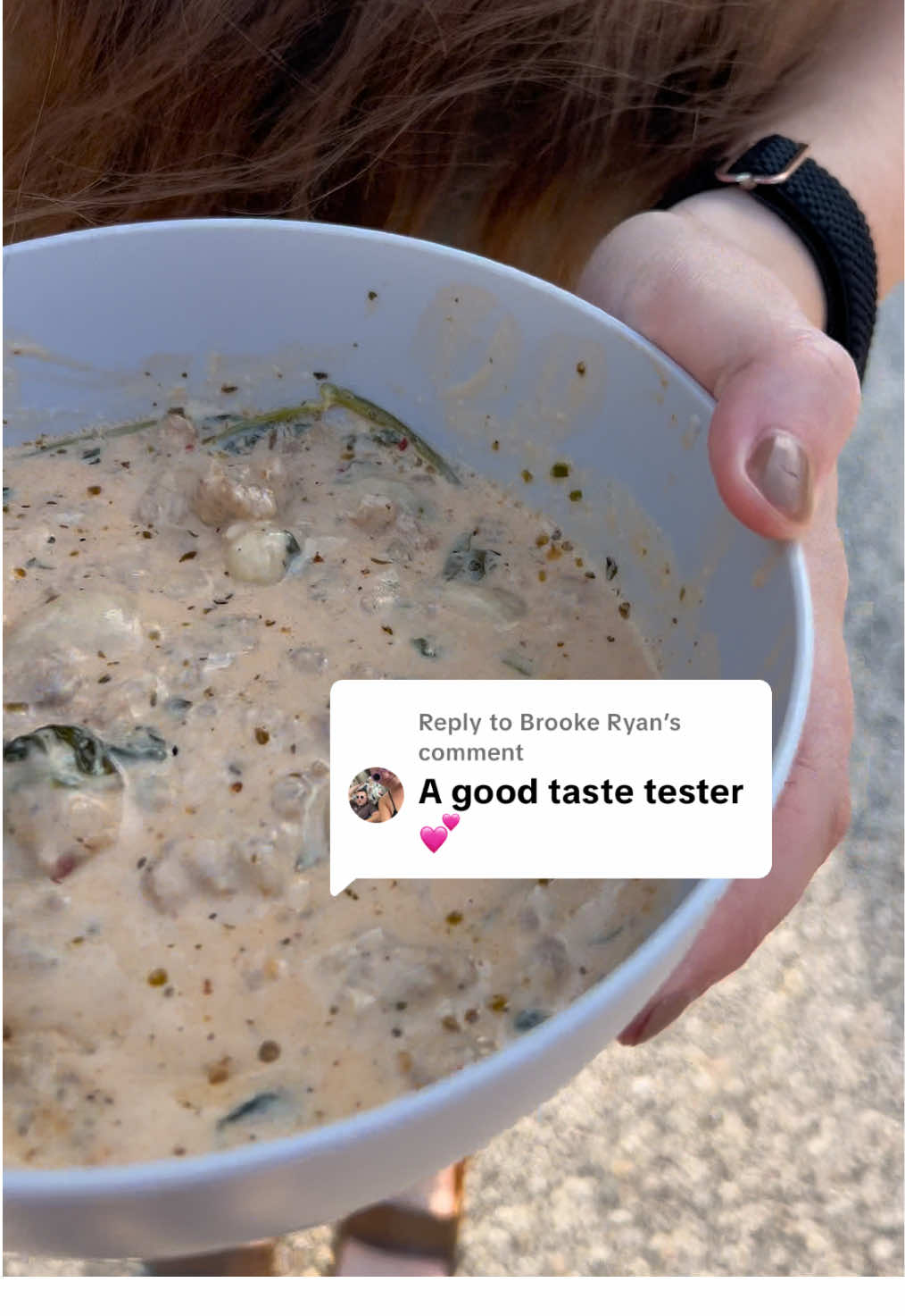 Replying to @Brooke Ryan thanks for being my taste tester tonight!🥹🫶🏼 #cookingtiktok #MomsofTikTok #milspousetok #baktok #fyp 
